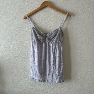 Eberjey Lace Trim Cami Lingerie Babydoll Tank Top Balletcore